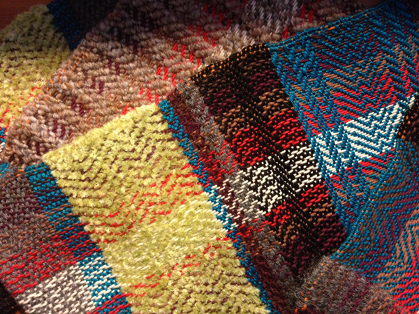 A snap shot of my very first weaving. I was just so excited to weave that color wasn't important. 